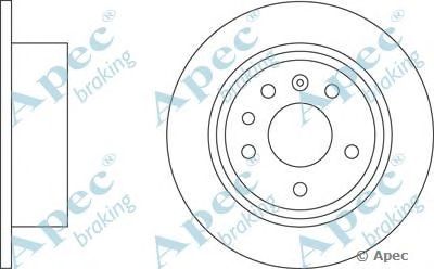 APEC BRAKING dsk523 -  Тормозной диск
